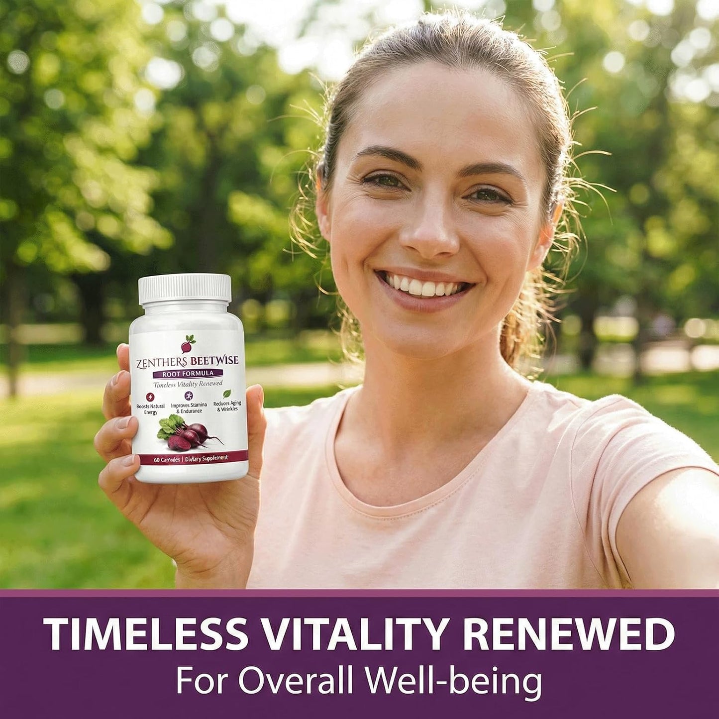 Beetwise, Beetwise Root Formula Cold Pressed，Beetroot Supplement ，Natural Energy Support, Vegan-Friendly，60 Capsules (1PCS)