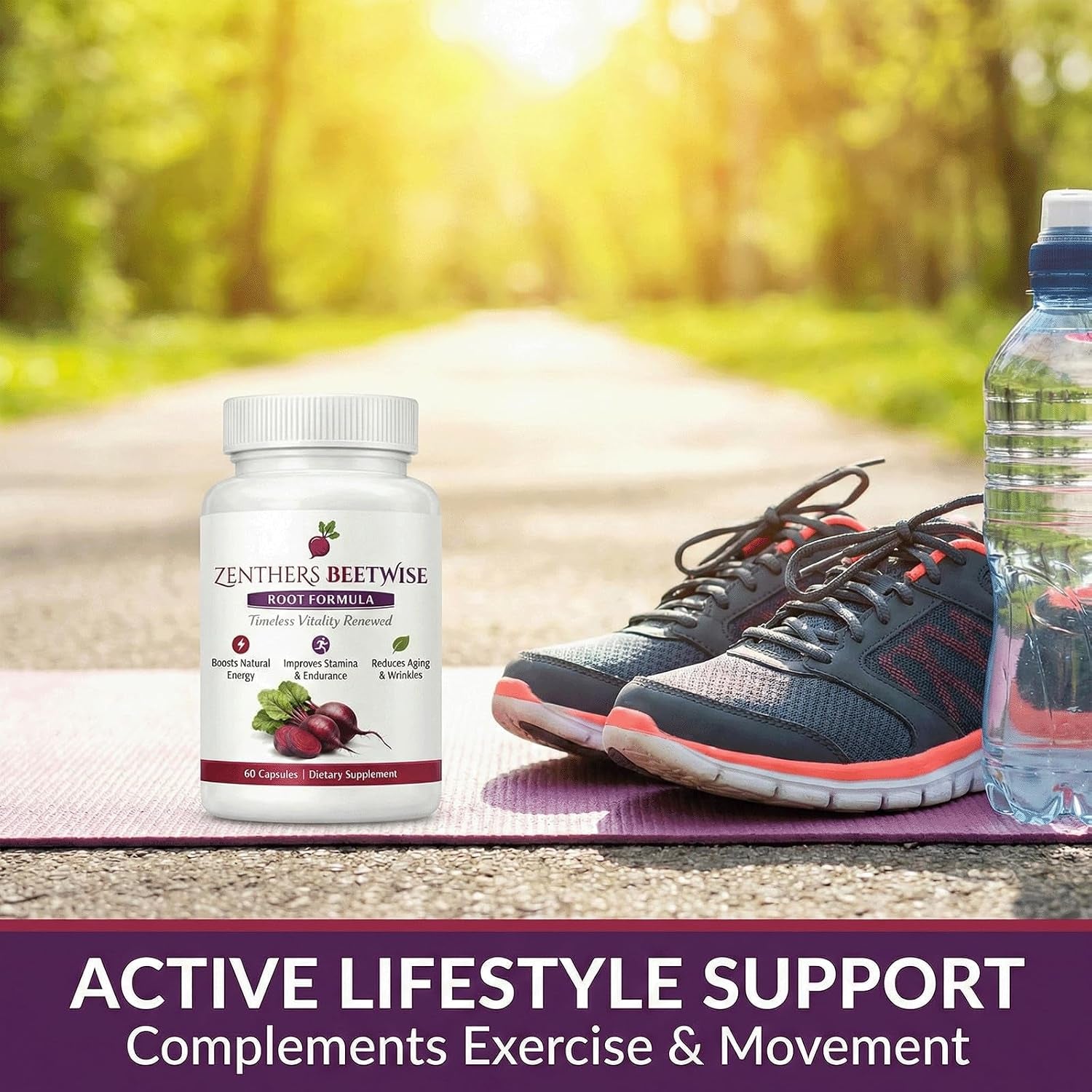 Beetwise, Beetwise Root Formula Cold Pressed，Beetroot Supplement ，Natural Energy Support, Vegan-Friendly，60 Capsules (1PCS)